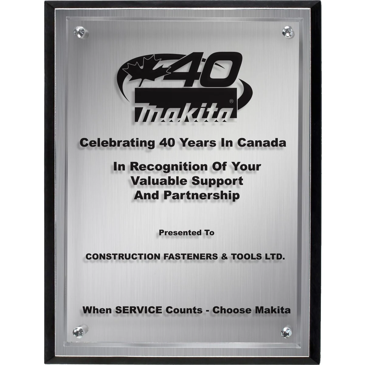 Alumo Tech Silver Rectangle Plaque (9"x 10"x 1") Screen-Printed 1