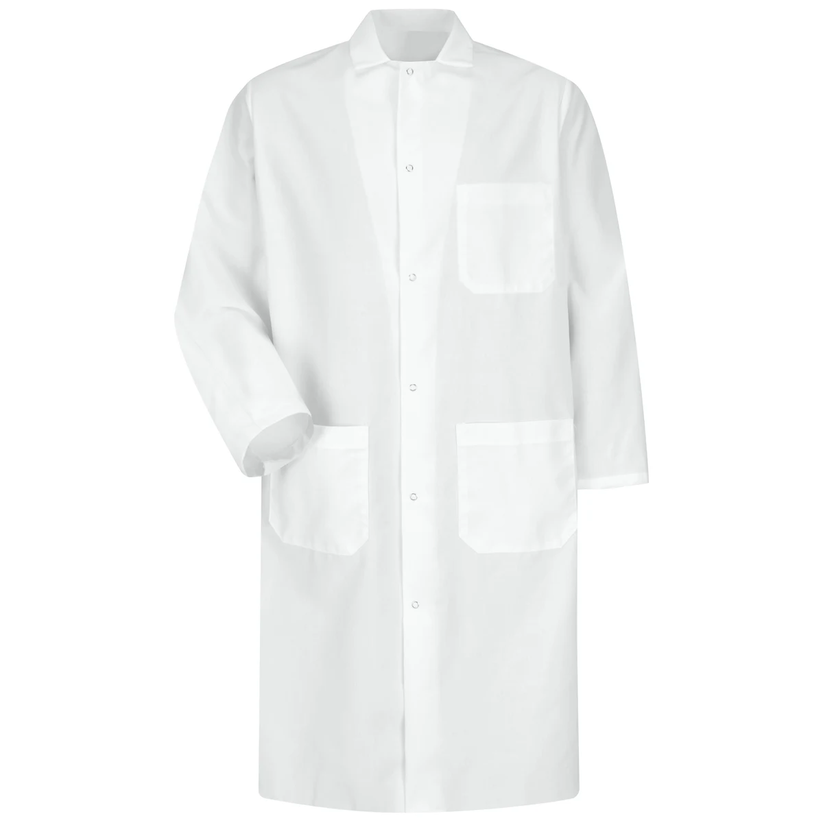 Red Kap® Gripper-Front Spun Polyester Butcher Coat with Interior Pocket 1