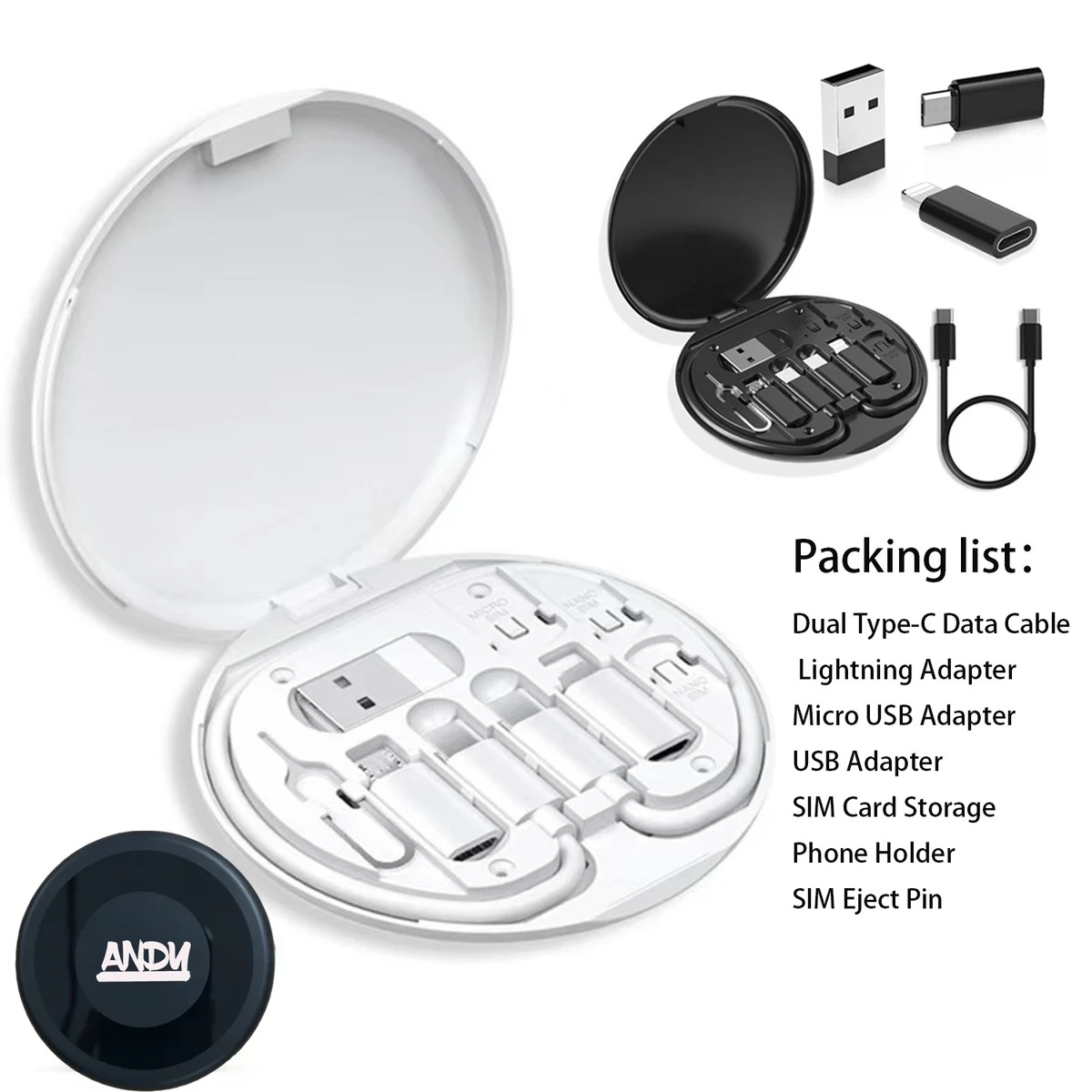 Multifunctional Data Cable Storage Box 1