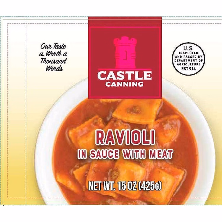 Canned Ravioli with Meat Sauce - Full Pallet