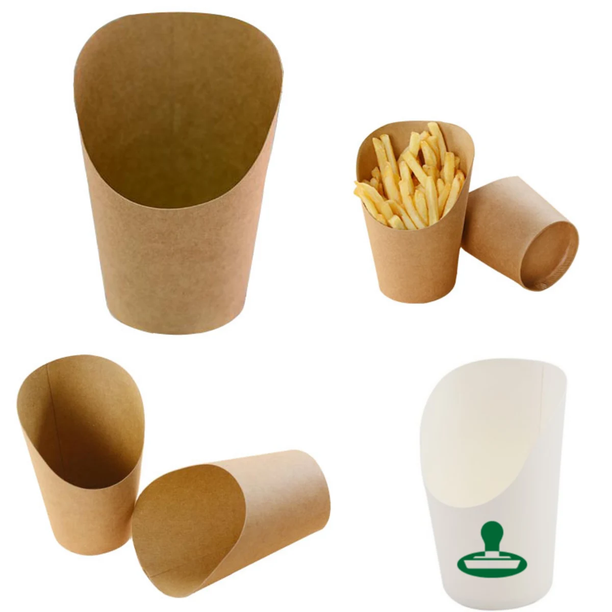 14Oz Kraft Paper French fry Boxes 1