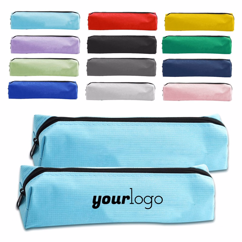 Compact Student Oxford Cloth Pencil Case for School Use
