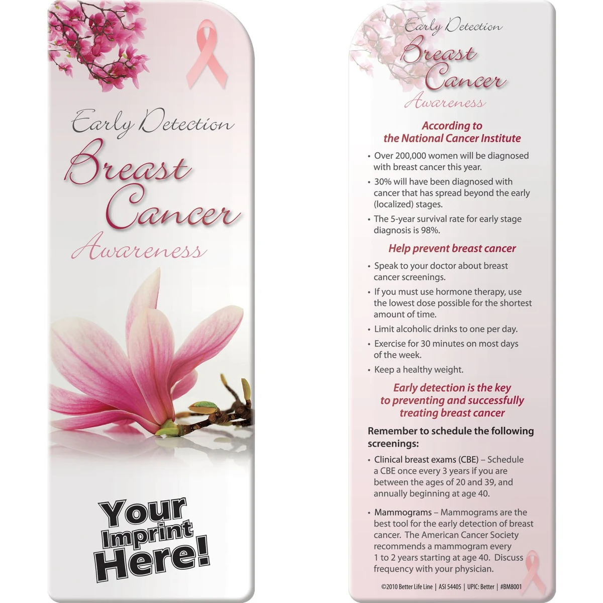 Bookmark - Breast Cancer Awareness: Early Detection 1