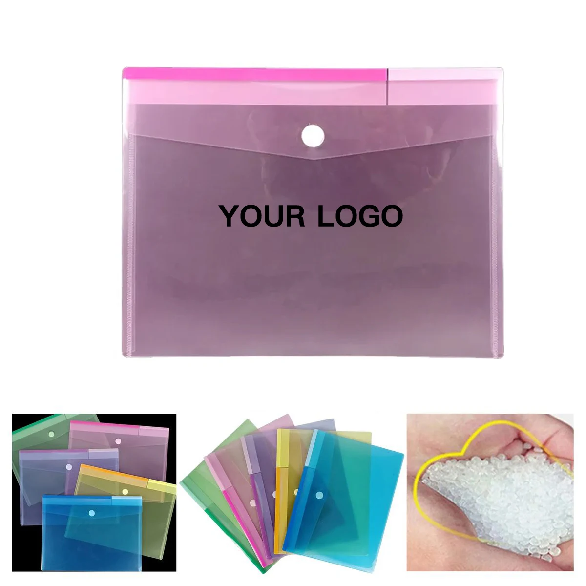 Waterproof PP Document Bag with Secure Closure 1