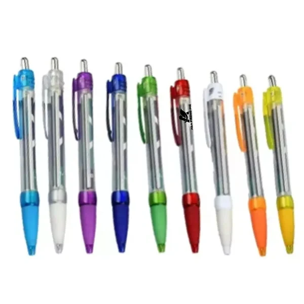 Broadcast Banner Ballpoint Pen with Translucent Barrel 1