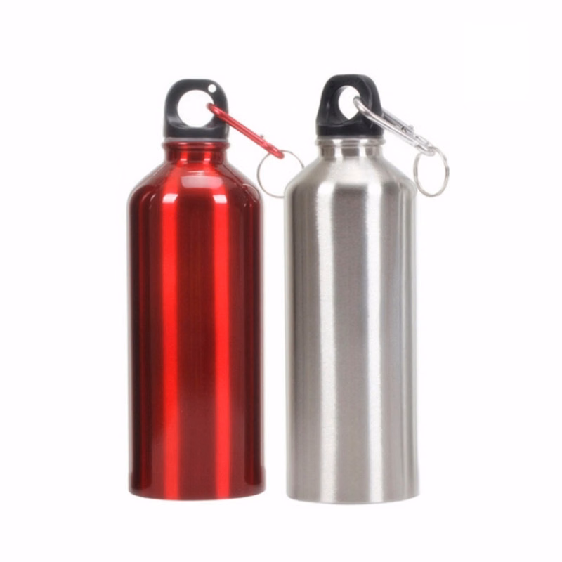 17 Oz. Aluminum Sports Water Bottle w/ Carabiner
