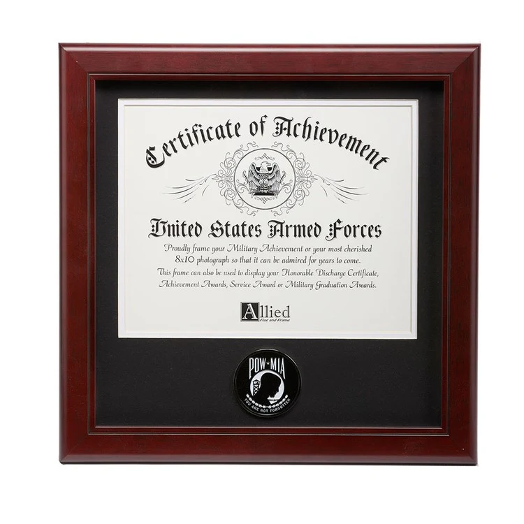POW MIA Medallion 8-Inch by 10-Inch Certificate Frame 1