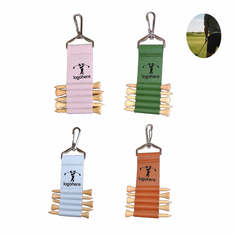 Golf Tee Carrier Keychain