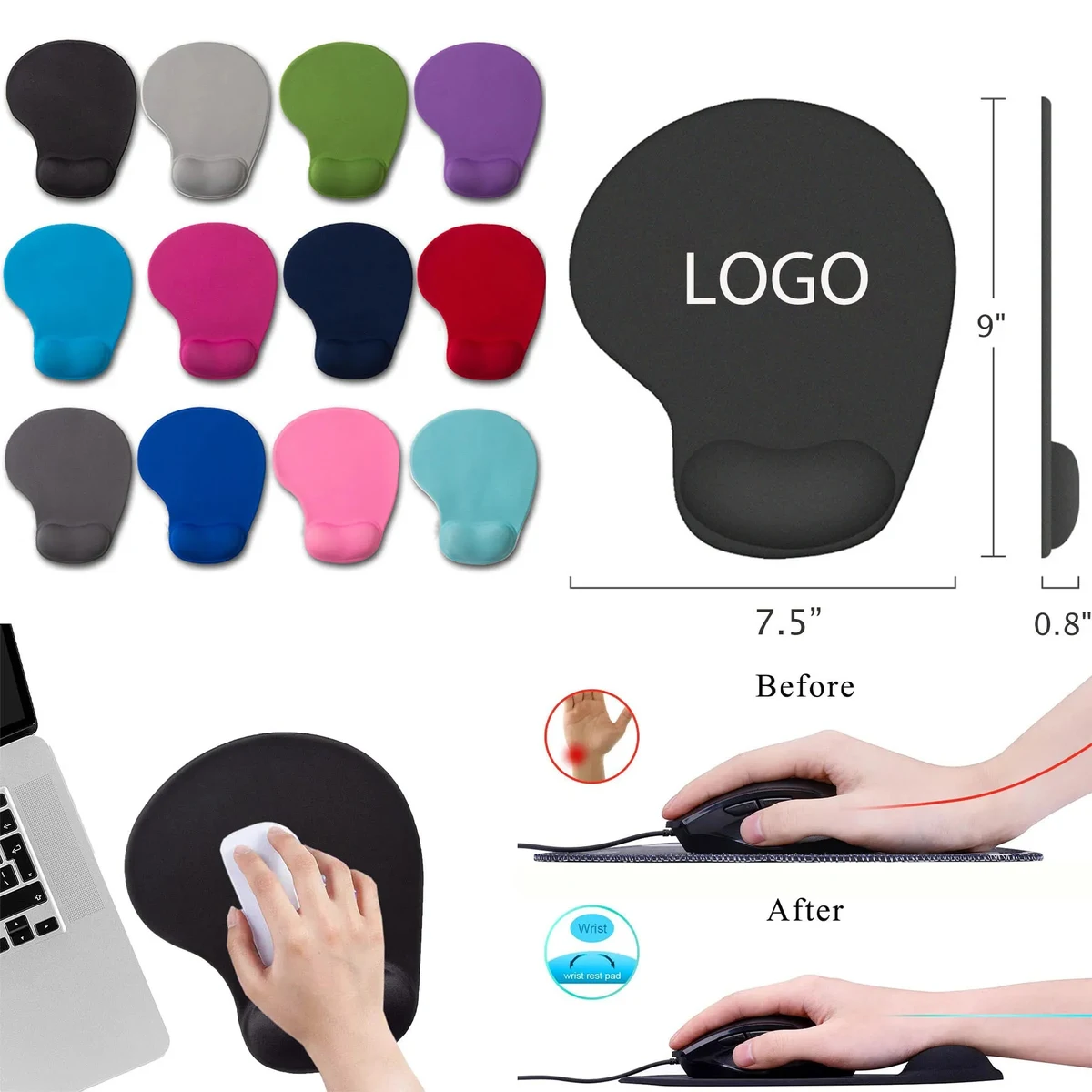 Wrist Support Mouse Pad 1