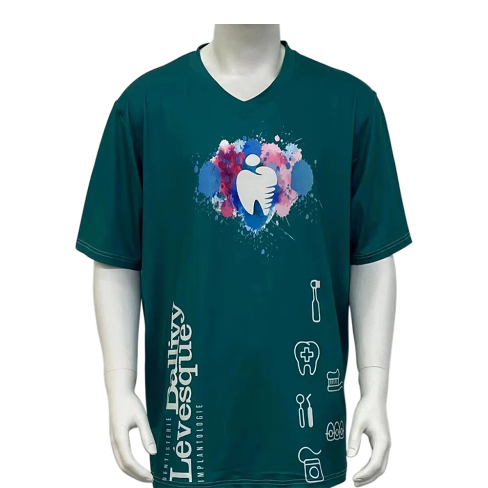 Dye Sublimated Short Sleeve T-Shirt - V Neck 1