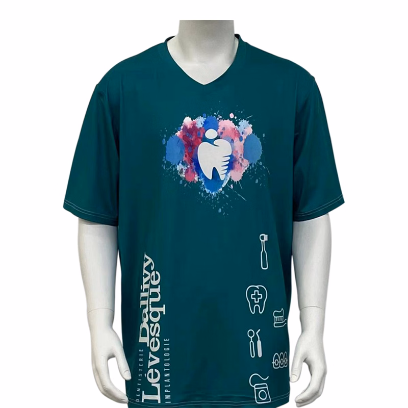 Dye Sublimated Short Sleeve T-Shirt - V Neck