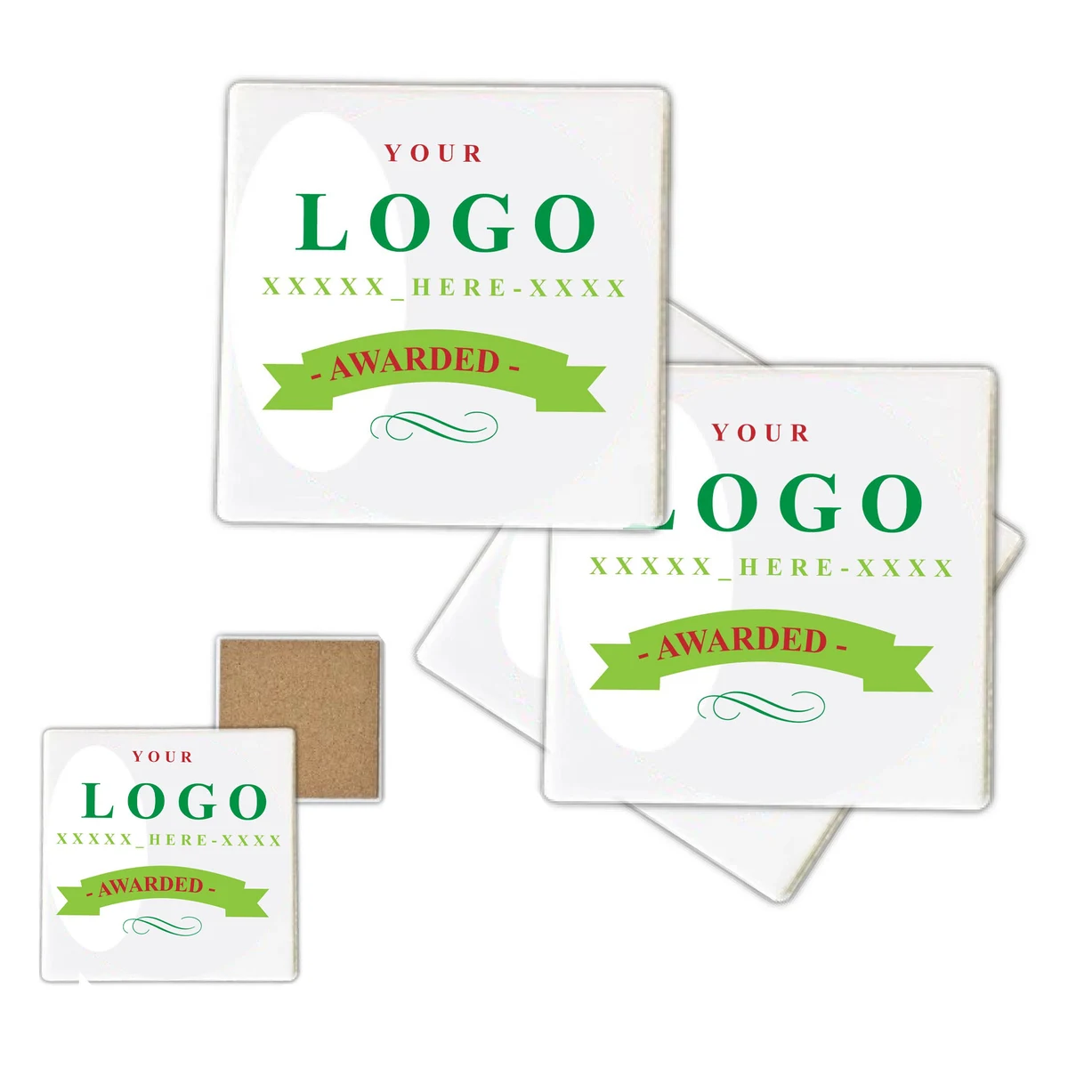 Full Color Square Stone Drink Coasters 1