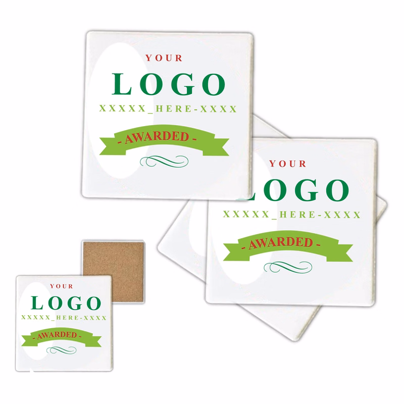 Full Color Square Stone Drink Coasters