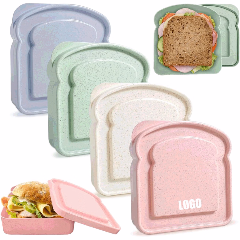 Sandwich& Bread Containers for Lunch Boxes/ Reusable Sandwich Box Container
