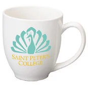 15 oz. White Bistro Coffee Mug 1