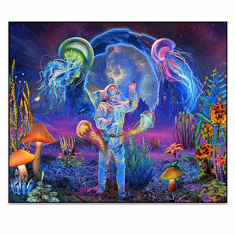 Fluorescence Wall Hanging Fabric Tapestry