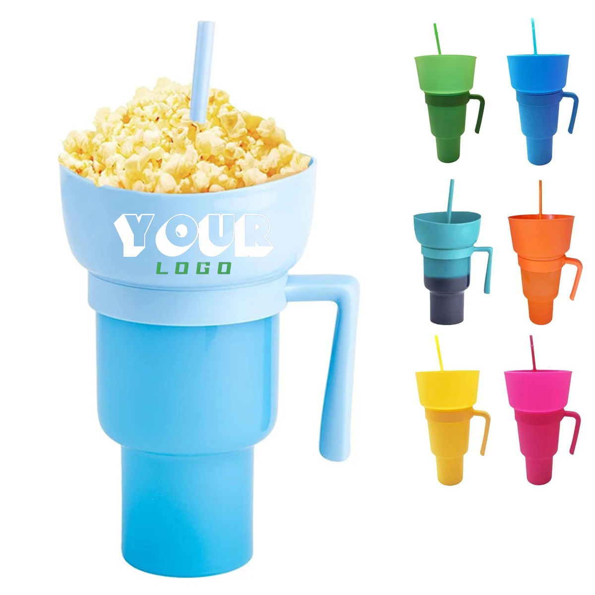 32 OZ Pop Corn Color Changing Silicone Stadium Cup 1