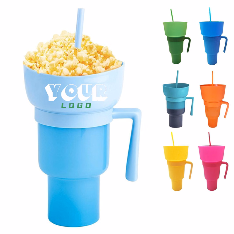 32 OZ Pop Corn Color Changing Silicone Stadium Cup