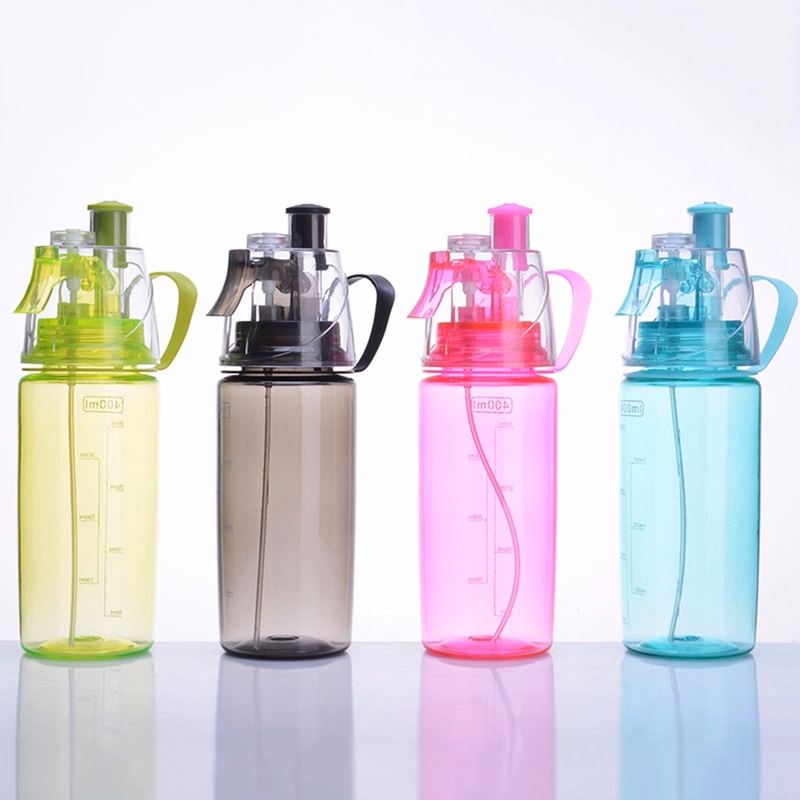 400 ML Plastic Drink Spray Sport Water Bottle