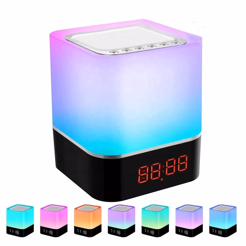 Alarm Clock Bluetooth Speaker Night Light