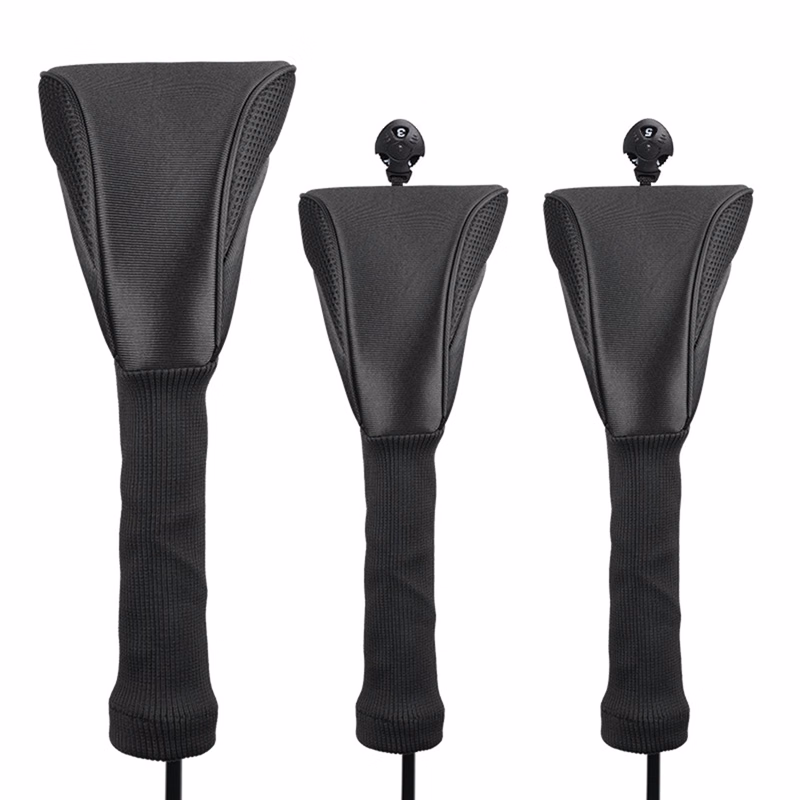 Golf Club Head Covers 3Pcs Set
