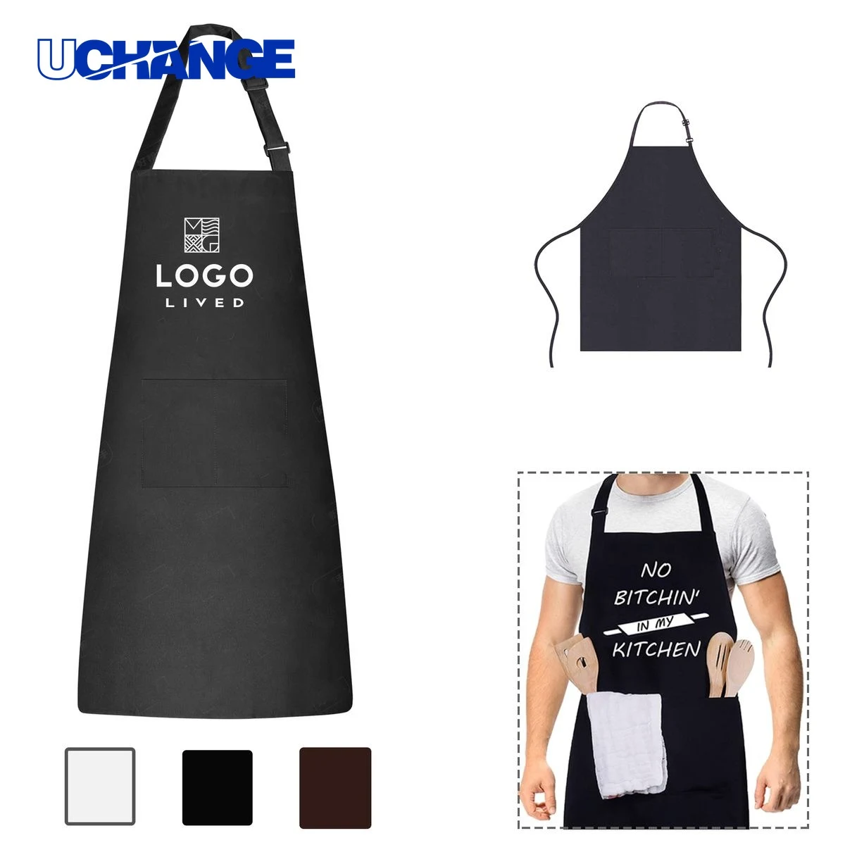 Unisex Home Kitchen Chef Apron Protective Wear 1