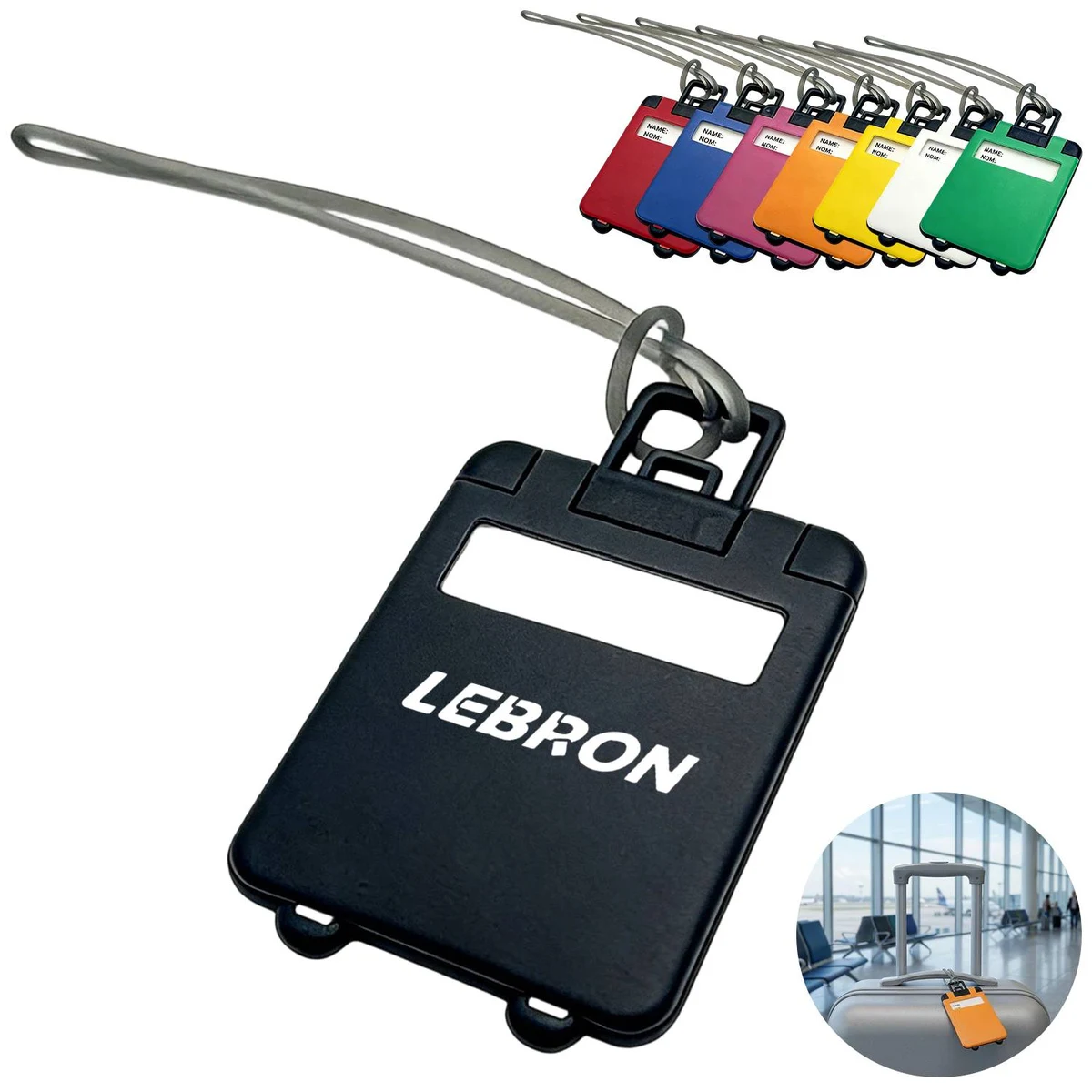 Suitcase Shaped Plastic Luggage Tag 1