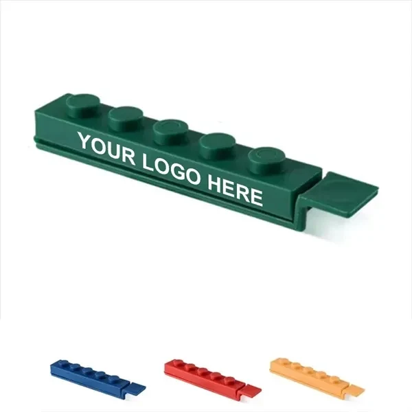 Custom 4-Pack Plastic Building Block Bag Seal Clips — Kitchen & Pantry Organizer 1