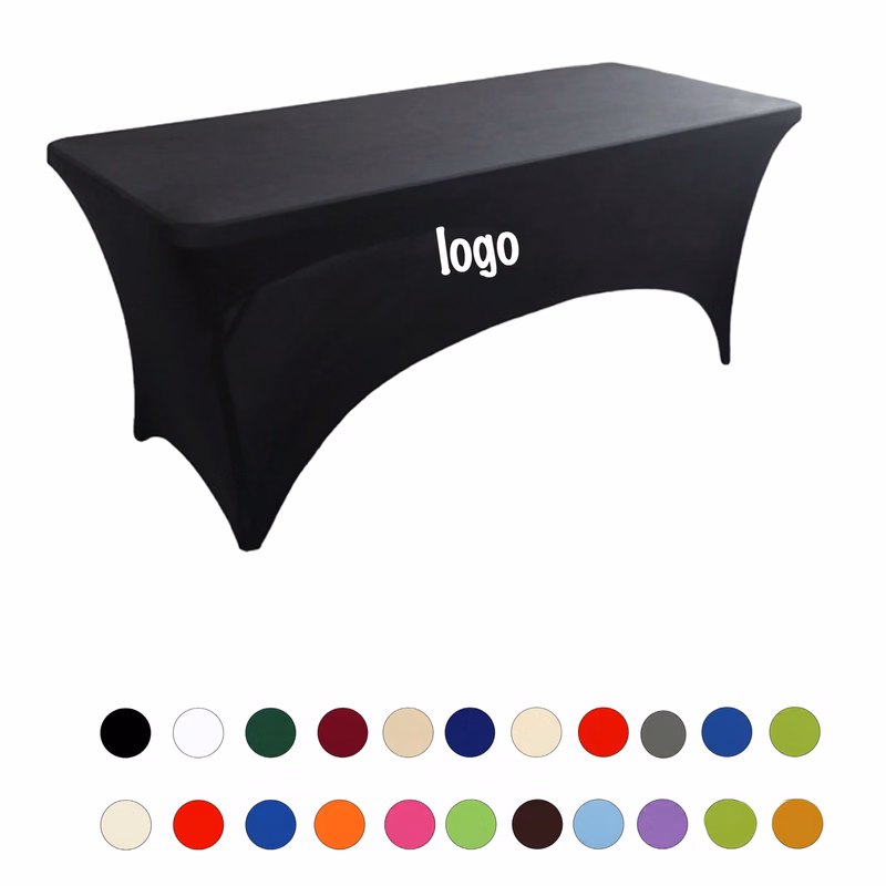 Elastic Tablecloth For 6FT Square Tables In Hotel Restaurant