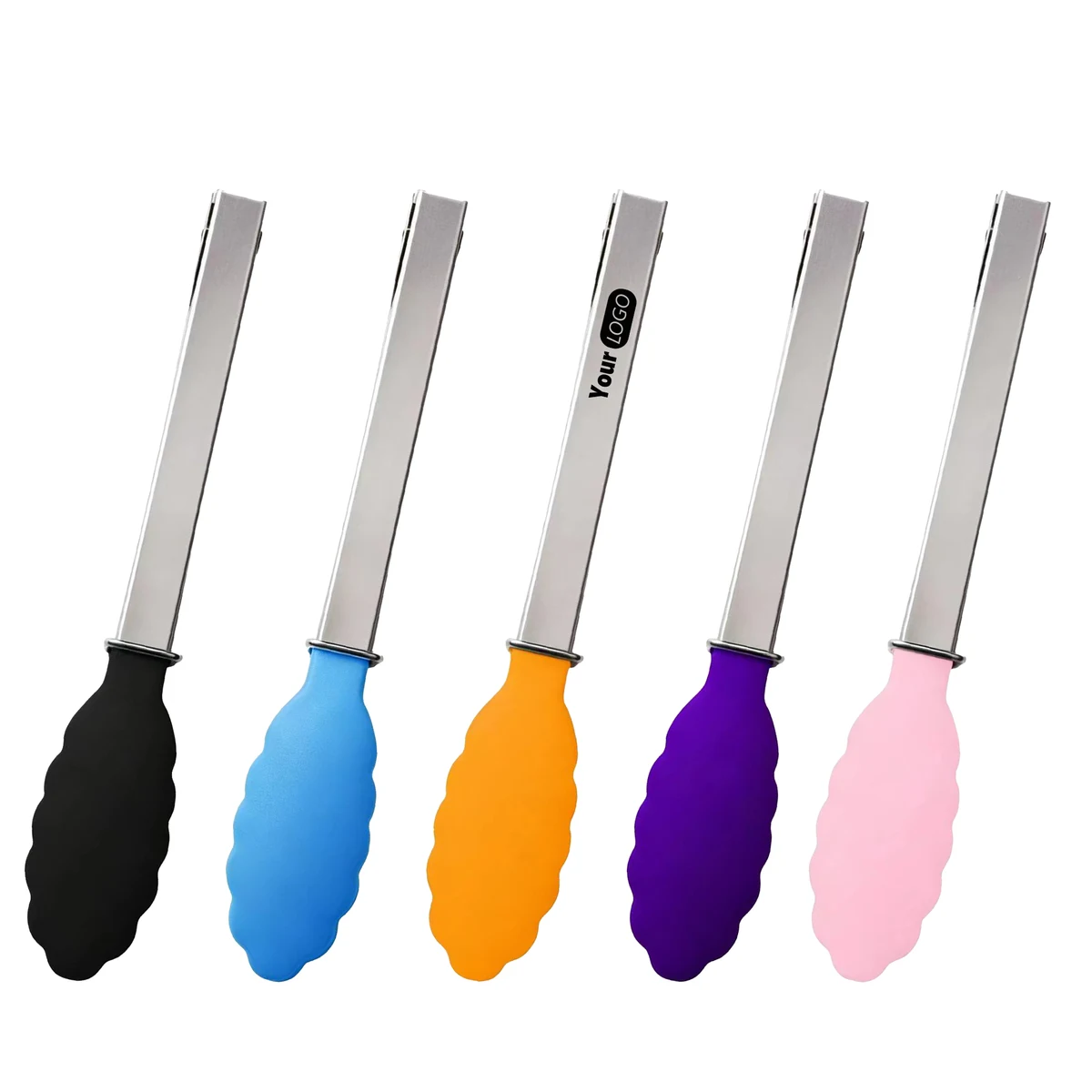 Stainless Steel Silicone Practical Food Tongs 1