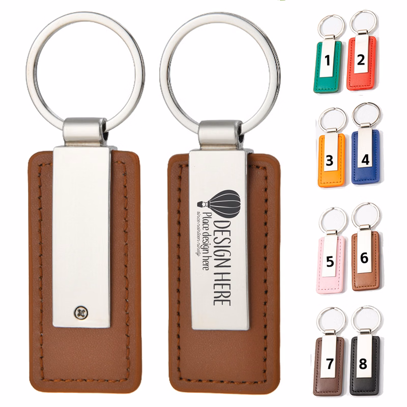 Luxury Car Key Ring with Leather Strap