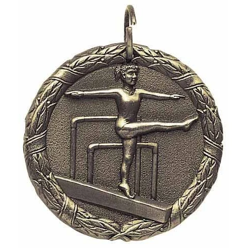 Gymnastics Female XR100 Series Medal, 1 1/4" 1