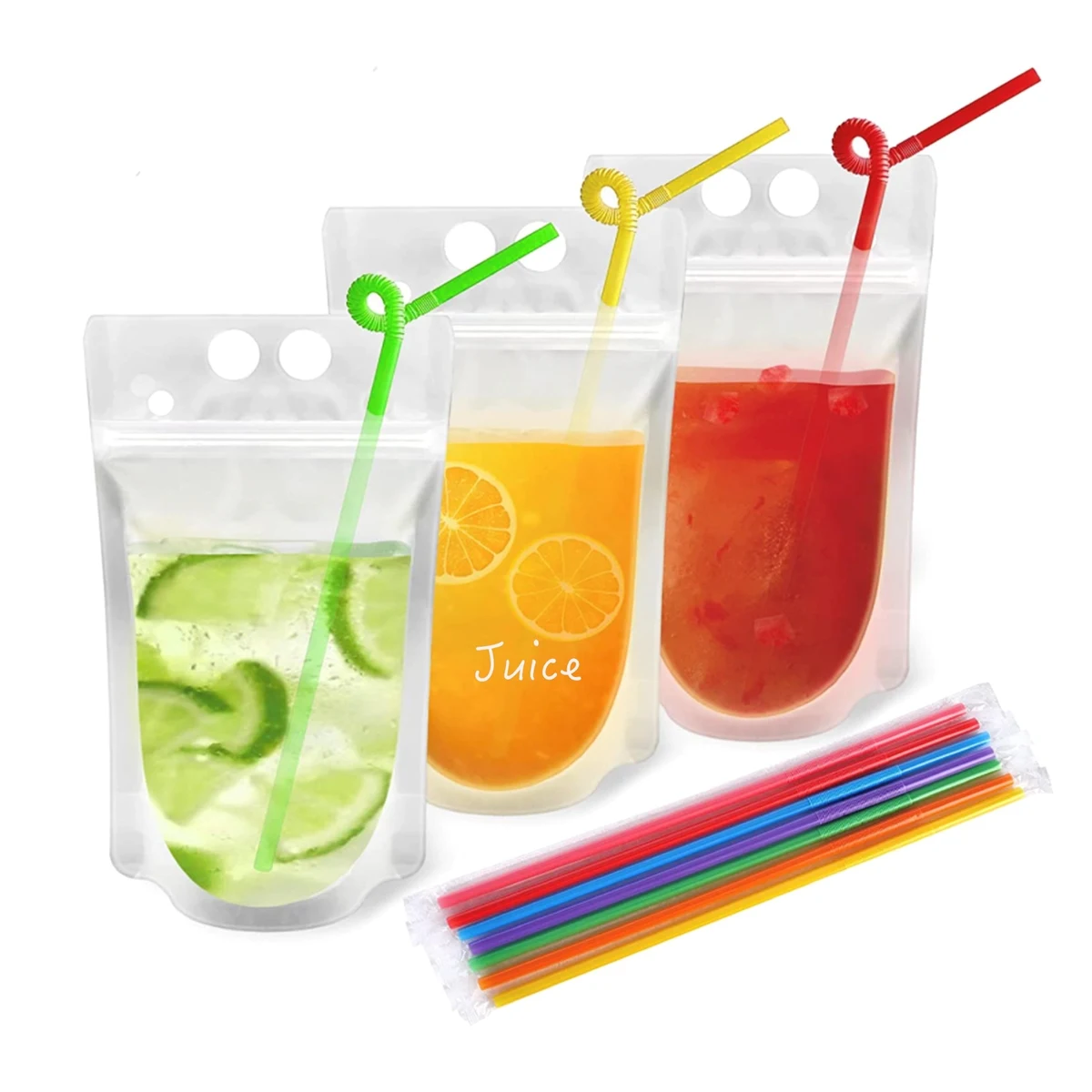 Juice Pouch With Straw 1