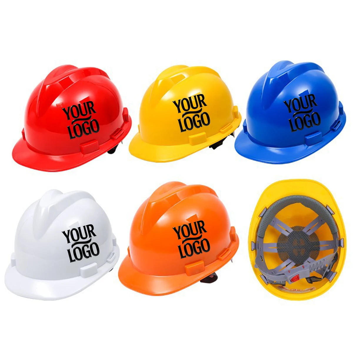 V-Ridged Thick PE Hard Hat 1