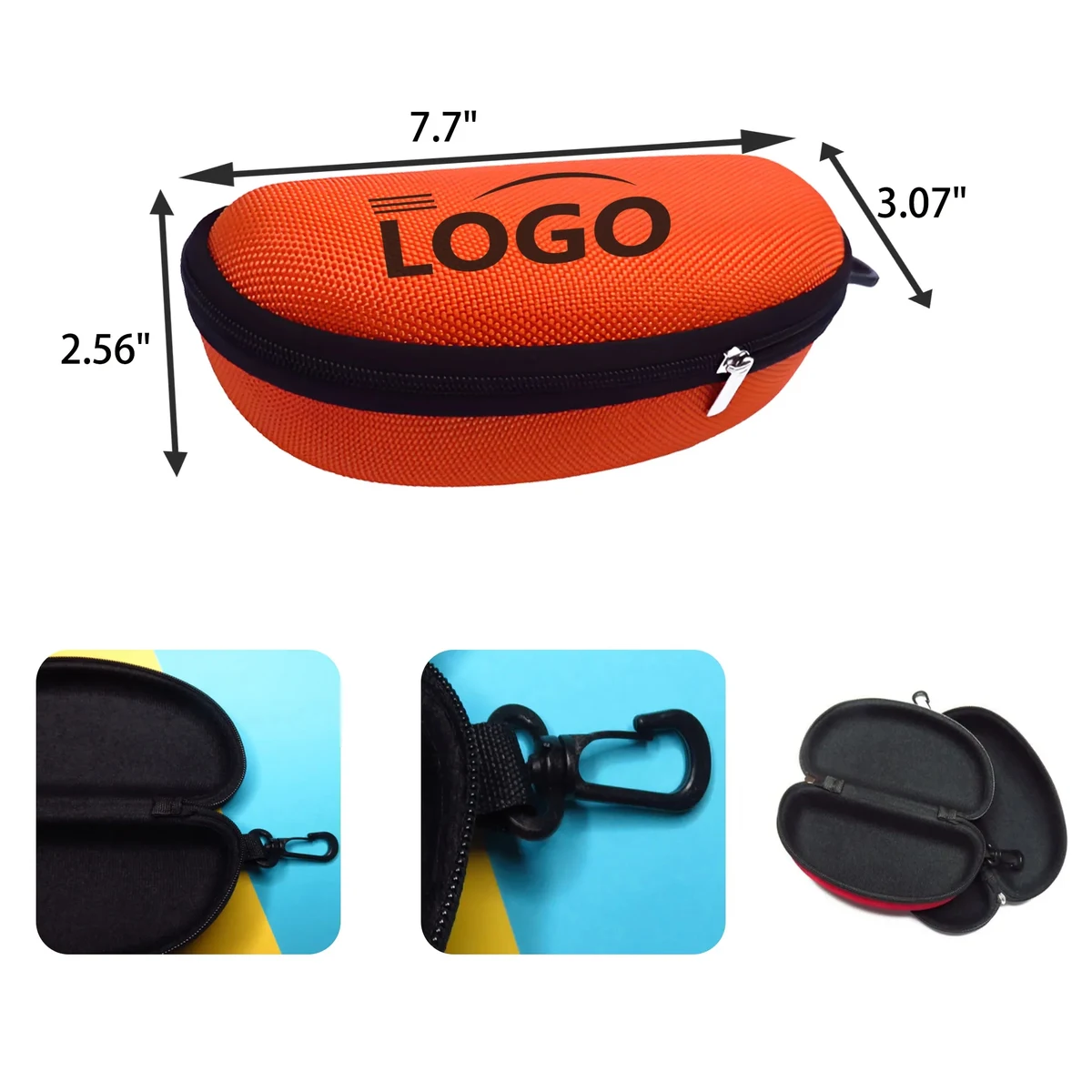 MOQ 50 PCS Zipper Eyeglasses Case 1