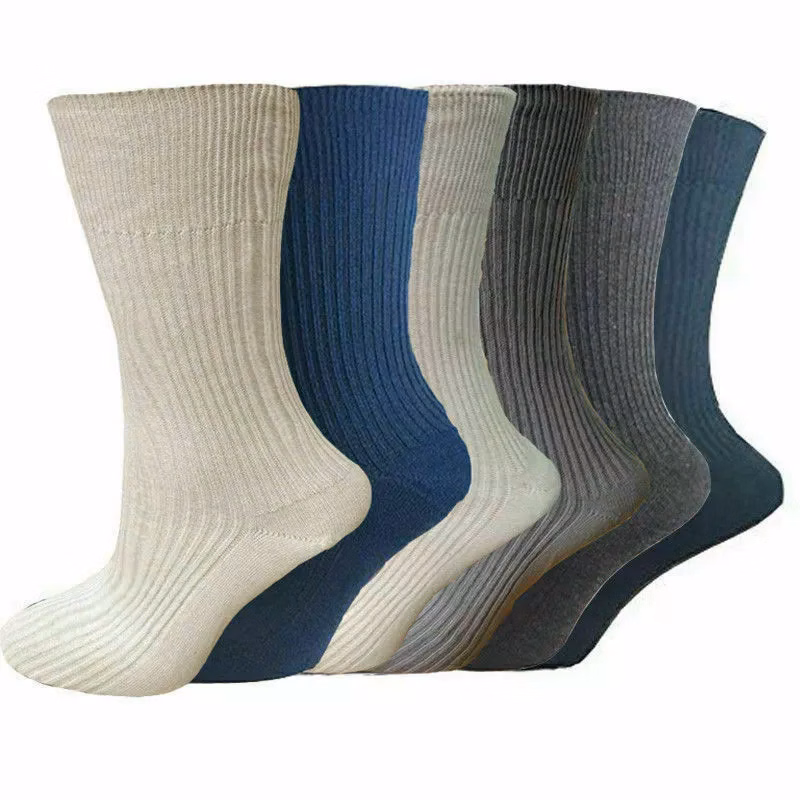 Customizable 100% Pure Cotton Comfort Socks