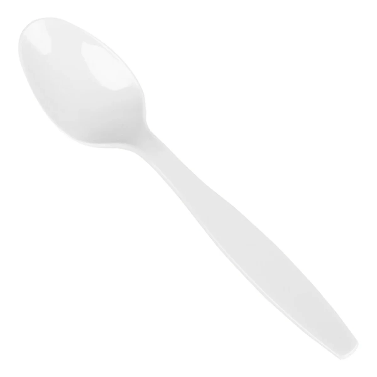 White Plastic Spoon 1