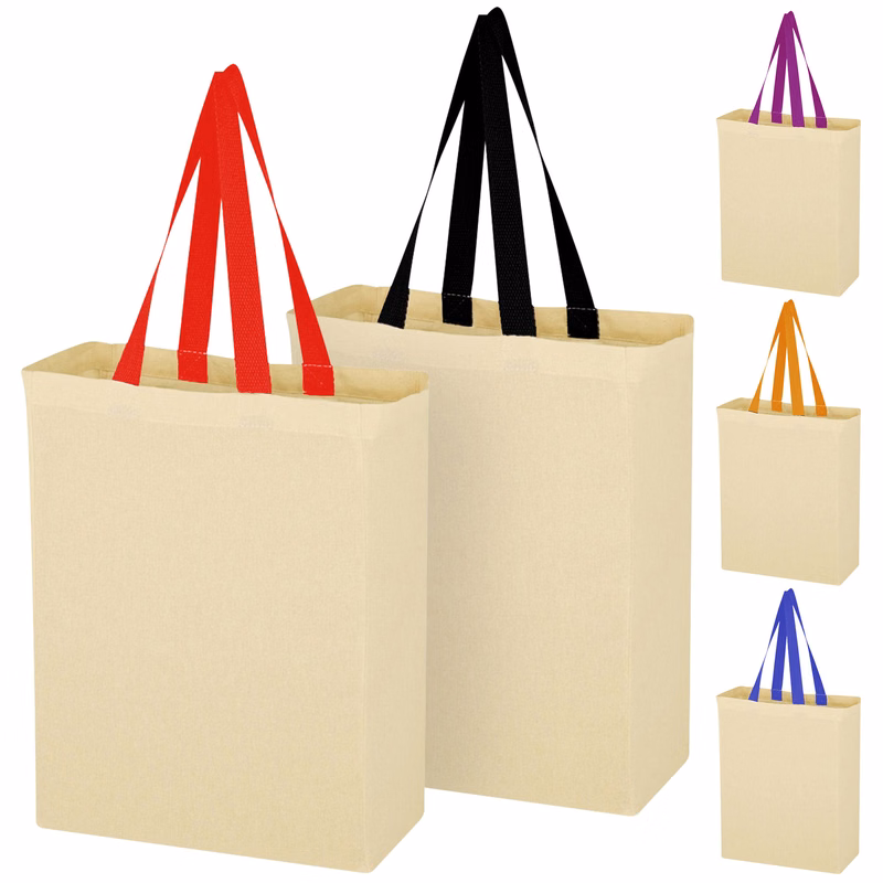 Colored Hand-Hold Cotton Canvas Tote Bag