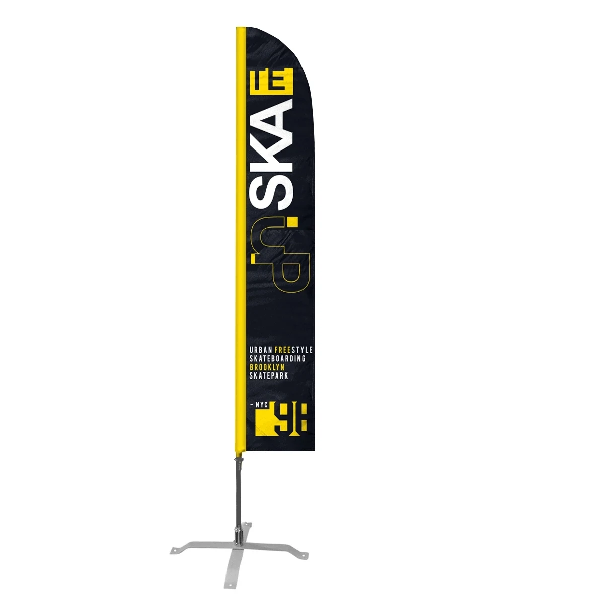 Custom Digital Printed Feather Flags - 17' x 3' 1
