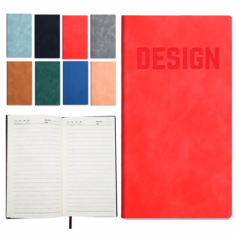 A6 PU Leather Business Notebook with Ribbons