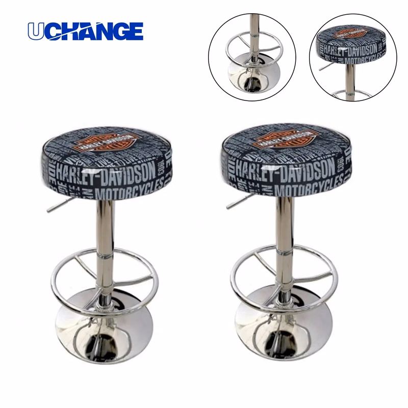 Customizable Padded Bar Stool with Chrome Base