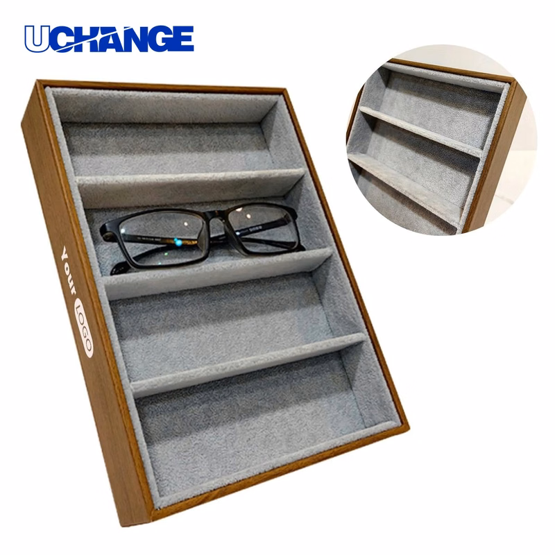 Eyewear Fleece Glasses Storage Display Box Organizer