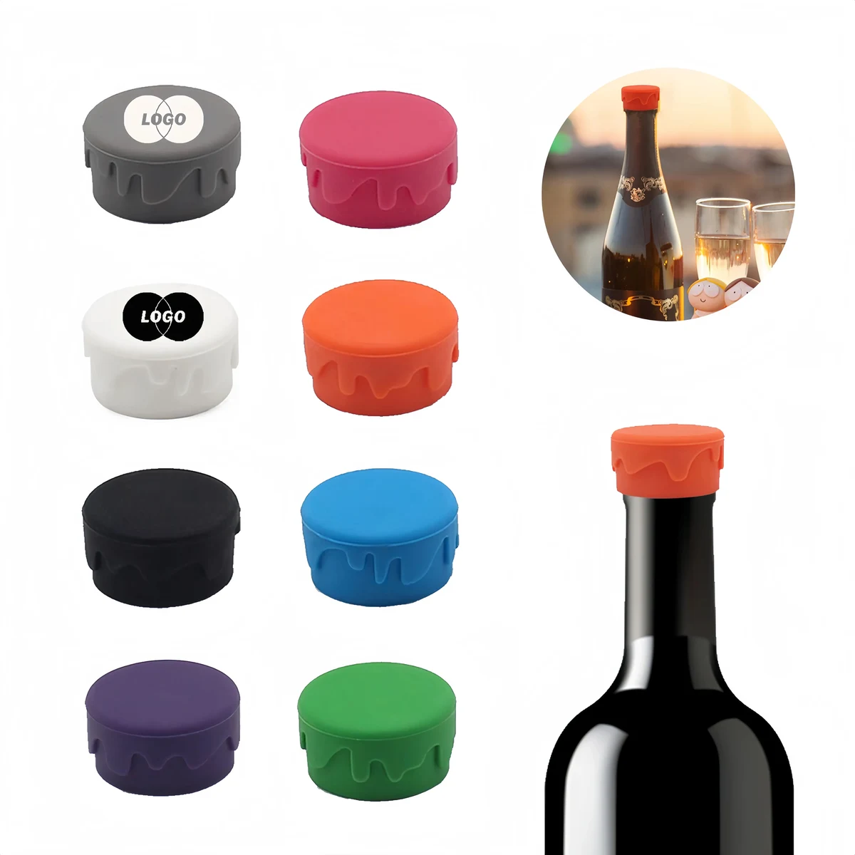Soft Silicone Bottle Lid Sealed Fesh-keeping Stopper 1