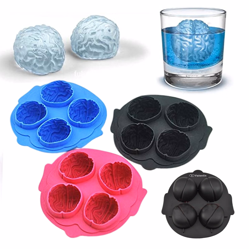 Silicone Brain Ice Mold Tray