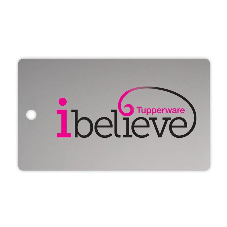 USA Made Sublimated Aluminum Tags w/ Stainless Cable Strap (1-5 Sq. Inches) 1