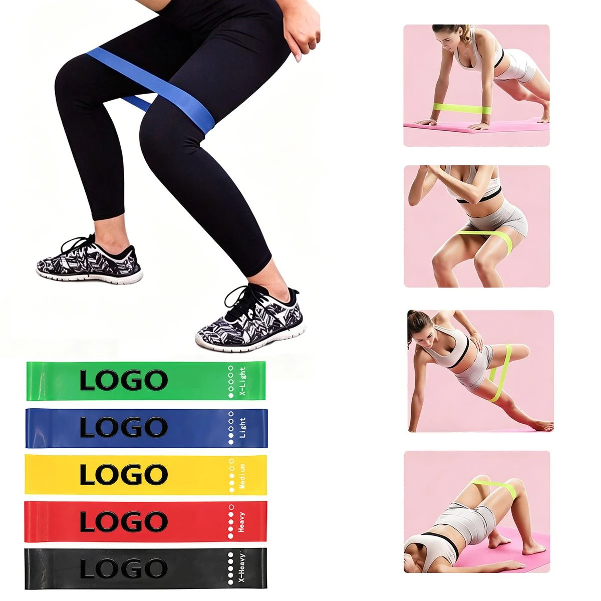 TPE Fitness Yoga Loop Resistance Band for Strength Training 1