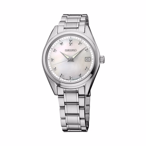 Seiko Ladies Diamonds Stainless Steel Watch