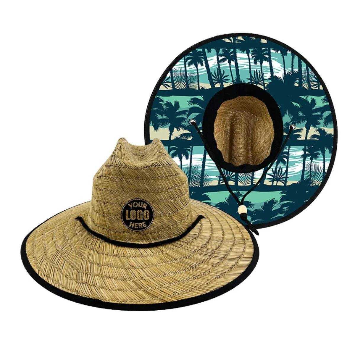 Custom Patch Straw Hat 1