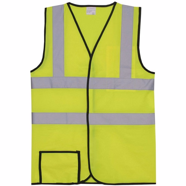 Polyester Yellow Solid Safety Vest SV162