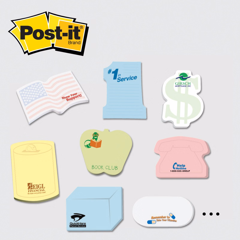 Post-it® Custom Printed Notes Shapes — Medium - 